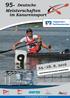 95. Deutsche Kanu-Rennsport-Meisterschaften 2016 Brandenburg an der Havel bis Regattaleitung. Regattaorganisation