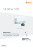 TA-Slider 160. Stellantriebe Digital konfigurierbarer stetiger Push-Stellantrieb 160/200 N