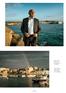 Oben: Detlef Karioth vor dem Hafen von Lampedusa. Links: Trügerisches. Alten Hafen von Lampedusa