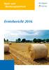 Back- und Beratungszentrum. Erntebericht 2016