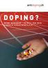 Nationale Anti Doping Agentur Deutschland (Hrsg.) Elternbroschüre. Ein Ratgeber für Eltern junger Athletinnen und Athleten
