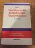 Grundlagen der betrieblichen Finanzwirtschaft