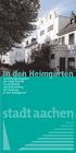 In den Heimgärten. Gestaltungsvorgaben der Stadt Aachen zur Erhaltung und Entwicklung der Siedlung. In den Heimgärten