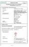 SodaStream GmbH. SICHERHEITSDATENBLATT gem. 1907/2006/EG Druckgasbehälter in Geräten (CO 2) Kohlendioxid,unter Druck verflüssigt