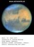 ASTRO INFO. Mars rückt immer näher von Erwin Filimon. Folge Nr. 162 Mai besuchen Sie uns im Internet