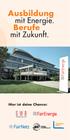 Ausbildung mit Energie. Berufe mit Zukunft.