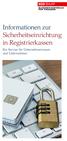 Informationen zur Sicherheitseinrichtung in Registrierkassen. Ein Service für Unternehmerinnen und Unternehmer.