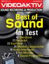 Sound. Best of. Im Test. 42 Mikrofone 23 Recorder 33 Kopfhörer 20 Monitor-Lautsprecher 16 Audio-Interfaces 8 Ton-Mischer 6 Sound-Programme