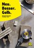 Neu. Besser. Gelb. Diamantwerkzeuge Preisliste 2016