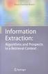 Text Mining 4. Seminar Information Extraction