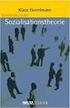 Einführung in die Erziehungs- und Sozialisationsforschung: Die strukturgenetische Entwicklungstheorie Vorlesung im SS 2004 von Prof. Dr.