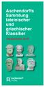 ISBN Aschendorffs Sammlung lateinischer und griechischer Klassiker