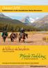 Wildnis-Wandern. Pferde Trekking. Sommer Erlebnisreisen in den kanadischen Rocky Mountains.