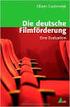 Die deutsche Filmförderung