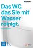 Das WC, das Sie mit Wasser reinigt. Geberit AquaClean