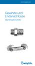 Gewinde und Endanschlüsse