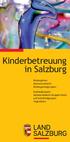 Kinderbetreuung in Salzburg