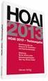 HOAI 2013 Verordnung über die Hon norare für Architekten- und Ingenieurleistungen