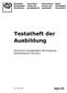 Testatheft der Ausbildung. Schweizer Paraplegiker-Vereinigung Rollstuhlsport Schweiz