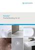 Sanitärtechnik. Einfach. Intelligent. Poresta Produktübersicht Deutschland