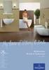 Bäderwelten Produktinformationen World of Bathrooms Product information