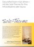 Sole-Therme. Gesundheit kann man atmen mit der Sole-Therme für Ihre Infrarotkabine oder Sauna. Sole-Aqua-Premium: