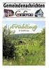 Amtsblatt der Gemeinde Grafenau. Gemeinde Nachrichten. Diese Ausgabe erscheint auch online. Donnerstag, 24. November 2016 Nummer 47