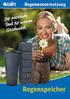 Regenwassernutzung. Tanksysteme