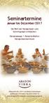 Seminartermine Januar bis Dezember 2017