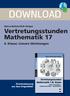 DOWNLOAD. Vertretungsstunden Mathematik Klasse: Lineare Gleichungen. Marco Bettner/Erik Dinges. Downloadauszug aus dem Originaltitel:
