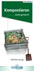 Kompostieren. leicht gemacht! Abfallberatung