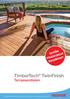 TimberTech TwinFinish. Terrassendielen. Schön pflegeleicht dauerhaft