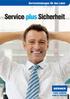 Serviceleistungen für das Labor. Service plus Sicherheit