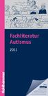 Fachliteratur Autismus