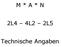 M * A * N 2L4 4L2 2L5. Technische Angaben