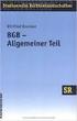 Literatur zum BGB. Allgemeiner Teil