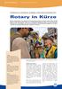Sonderdruck aus «The Rotarian» als Beilage zu Rotary Suisse Liechtenstein 5/07. Rotary in Kürze