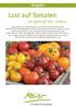 Ratgeber. Lust auf Tomaten