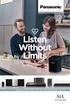 Listen Without Limits ALL CONNECTED AUDIO SYSTEME 2016
