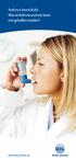 Asthma bronchiale Was ist Asthma und wie kann mir geholfen werden?