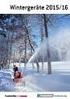 Wintergeräte 2015/16