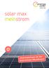 solar max meinstrom Jetzt beteiligen an der Solaranlage «Buchholz»!