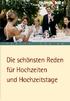 Inhalt Vorwort Reden zur Verlobung Reden zum Polterabend Reden zur Hochzeit