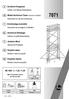 Euroform Fahrgerüst. Mobile Aluminium Tower (Aluminium Scaffold) Echafaudage promobile. Aluminium Rolsteiger. Andamio Móvil.