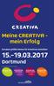 Meine CREATIVA mein Erfolg. Dortmund. Europas größte Messe für kreatives Gestalten. Schwerpunkte innerhalb der CREATIVA: