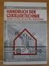 HANDBUCH DER GEBÄUDETECHNIK