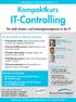 Kompaktkurs IT-Controlling