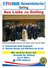 Golling. Aus Liebe zu Golling. Bürgermeisterkandidat Lukas Essl mit seinem starken Team für Golling.