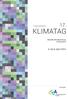 17. Tagungsband KLIMATAG. Aktuelle Klimaforschung in Österreich. 6. bis 8. April ± Veranstalter
