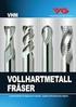 HSC-Schlichtfräser aus VHM - Exotische Werkstoffe Carbide HSC Finishing End Mills - Exotic Materials